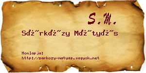 Sárközy Mátyás névjegykártya